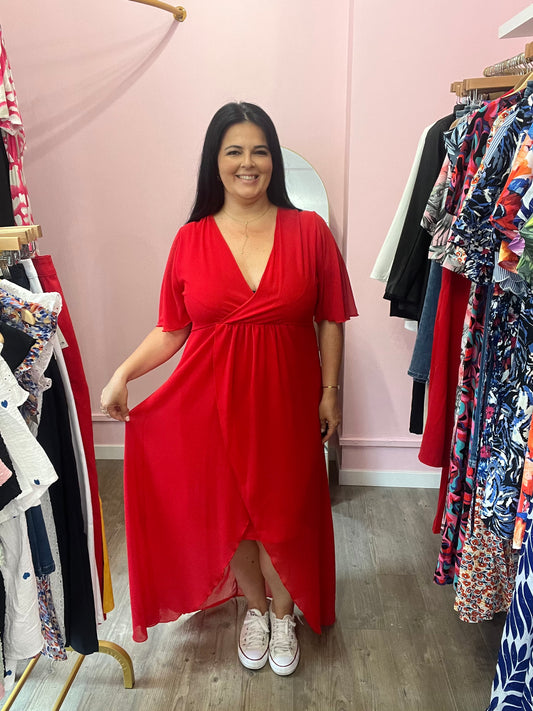 Robe Elena rouge