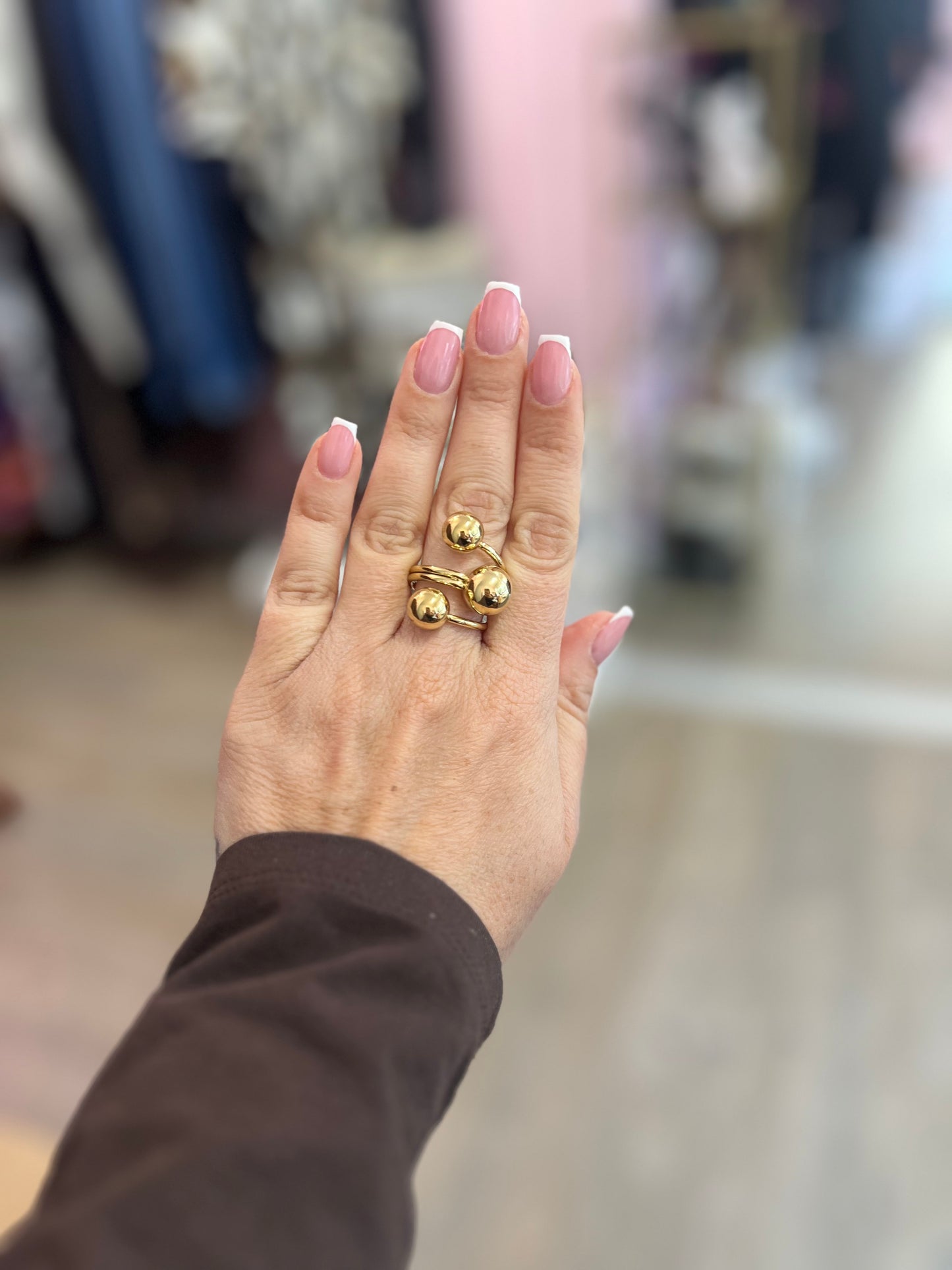 Bague boules