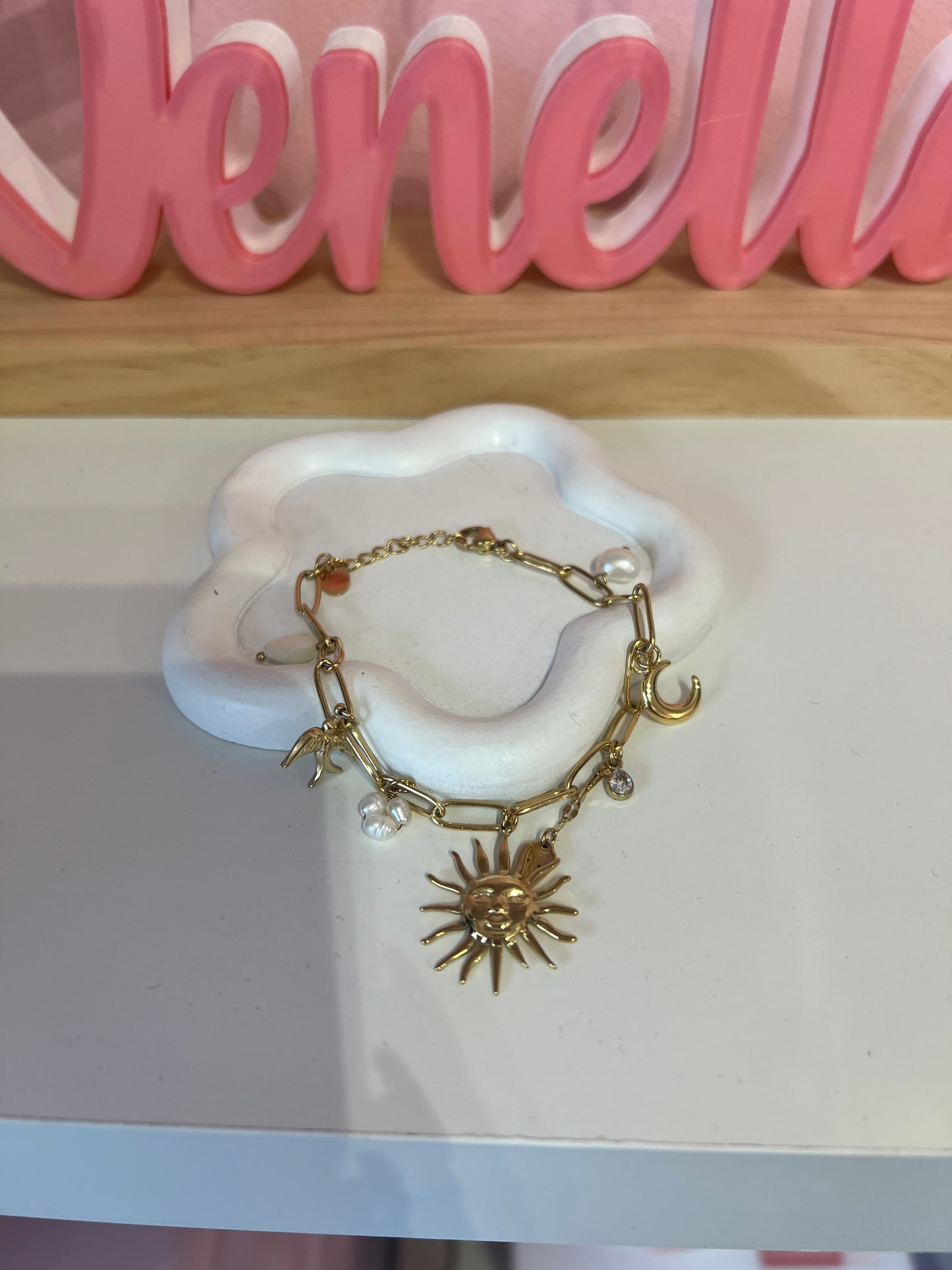 Bracelet breloques soleil