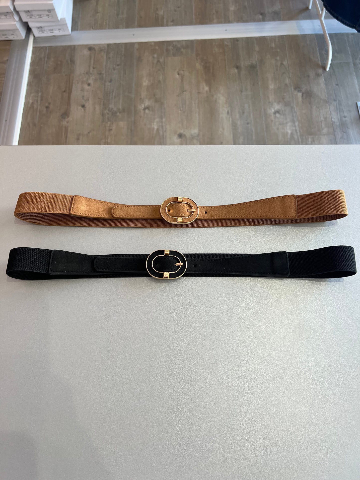 Ceinture grande taille marron
