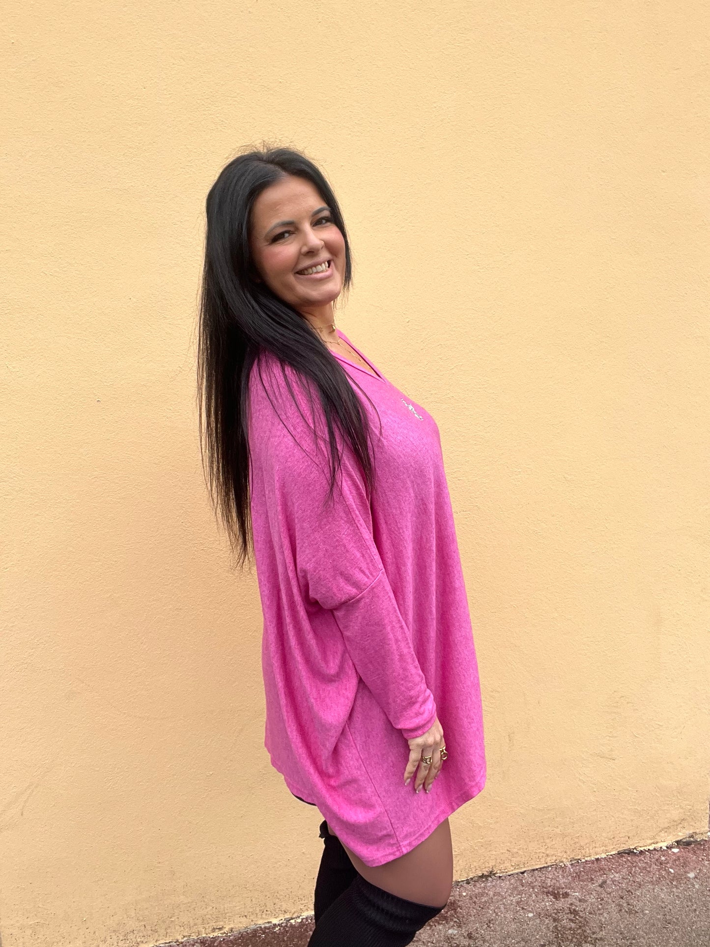 Pull Stars grande taille rose