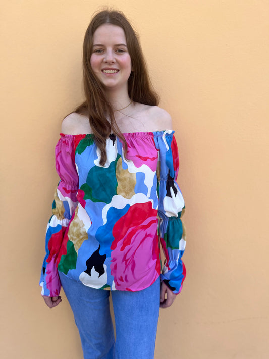 Top multicolore
