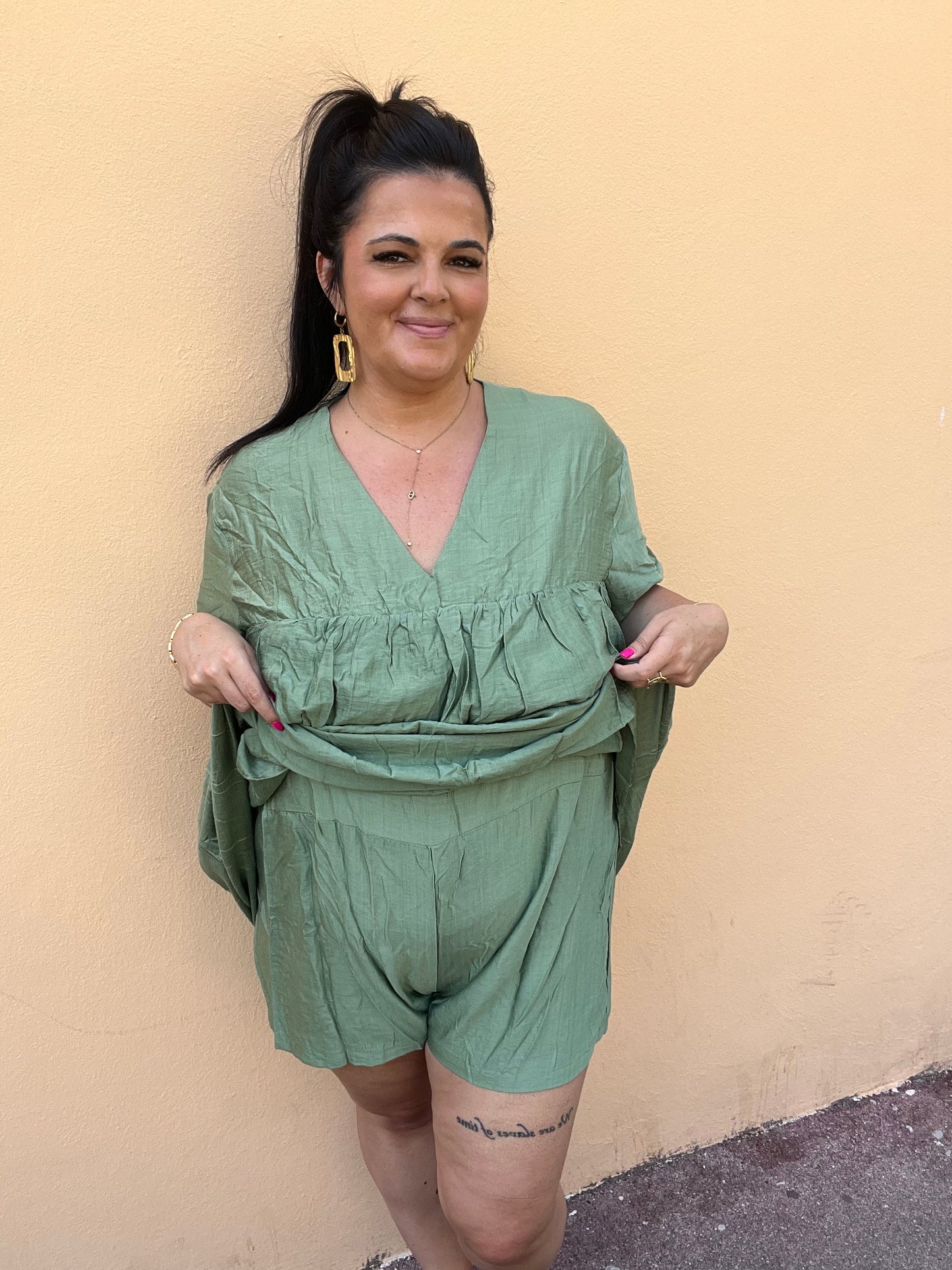 Robe bombi short verte