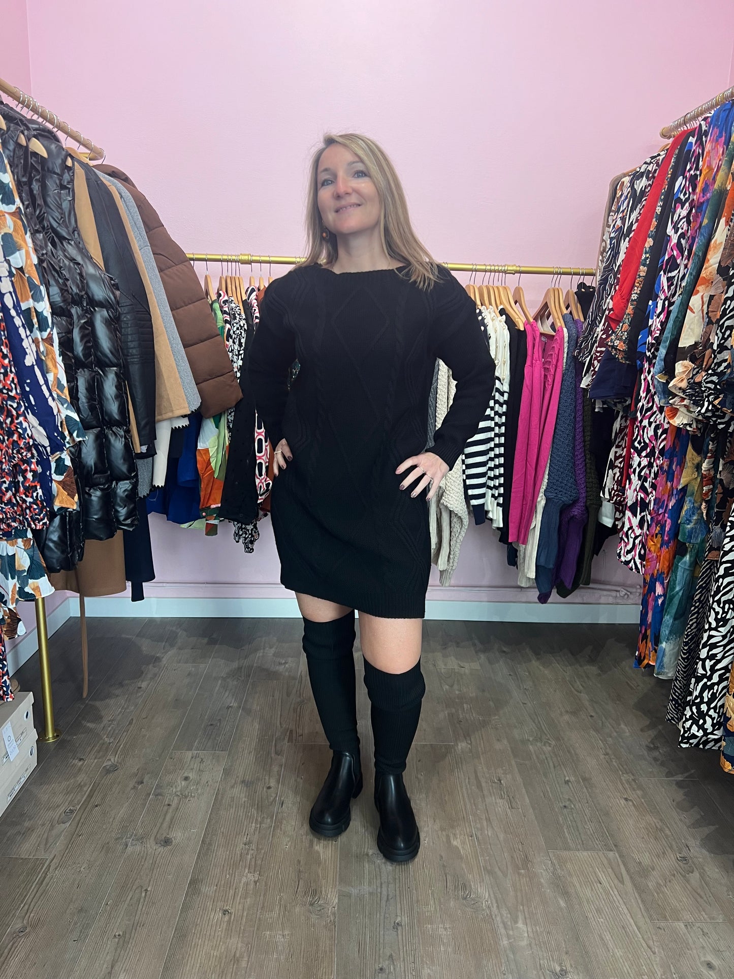 Robe pull noire