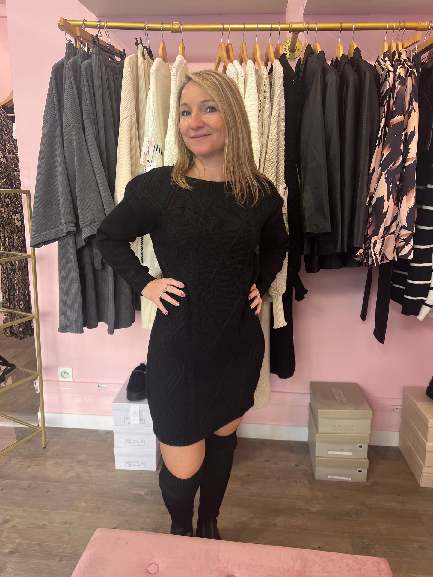 Robe pull noire