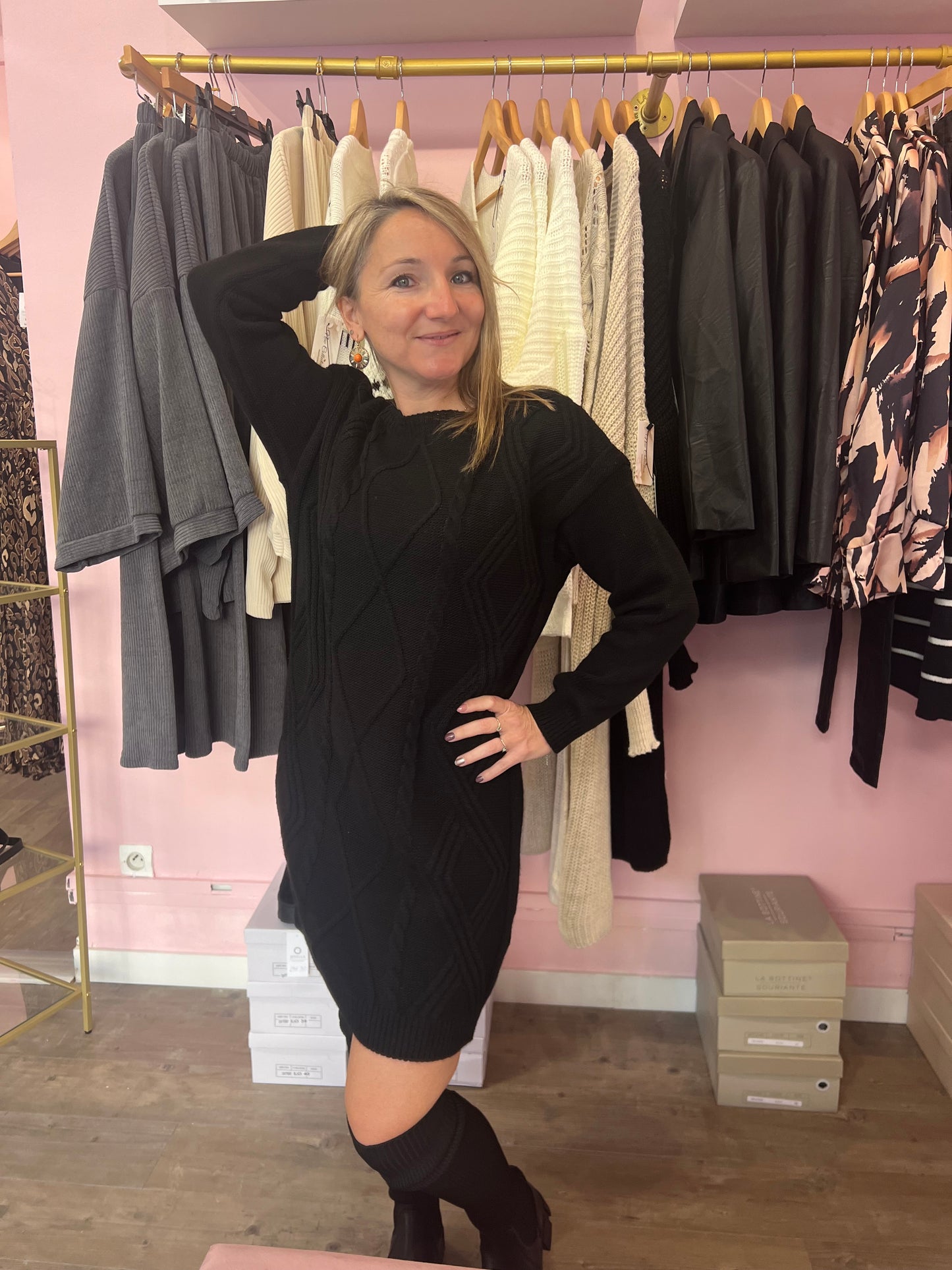 Robe pull noire