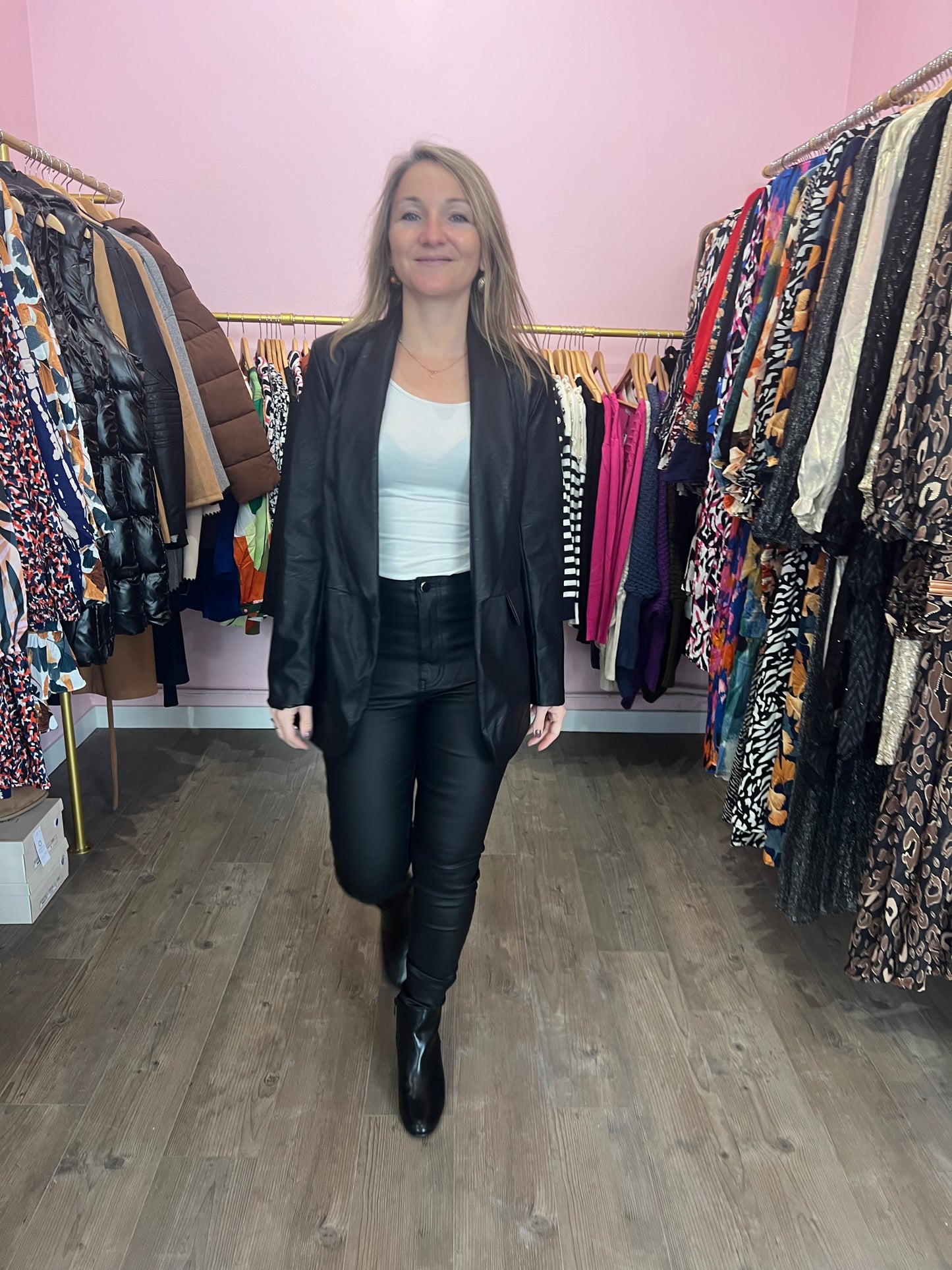 Veste simili cuir