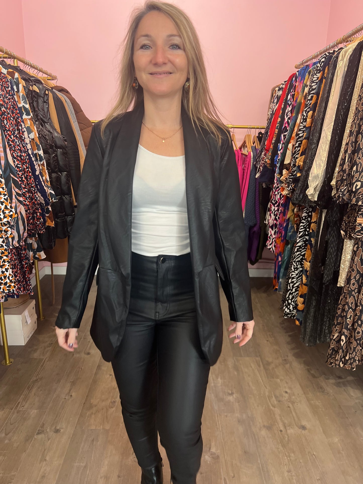 Veste simili cuir