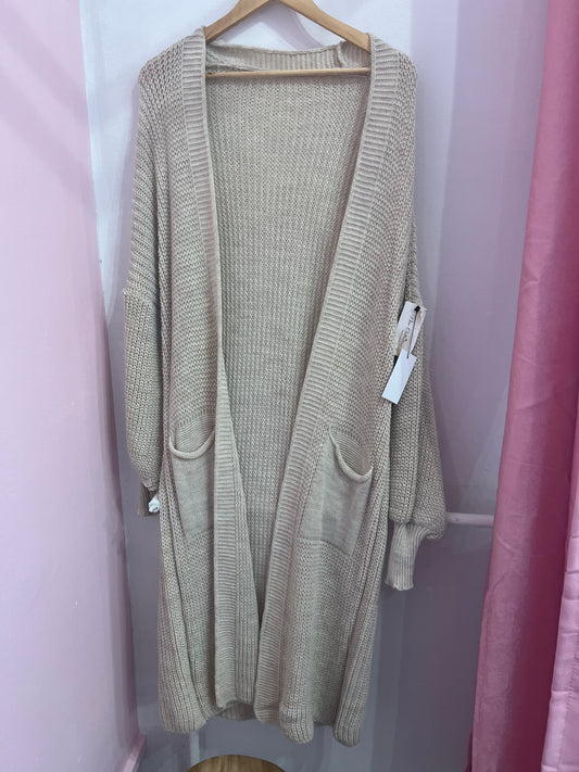Gilet Mailles Beige