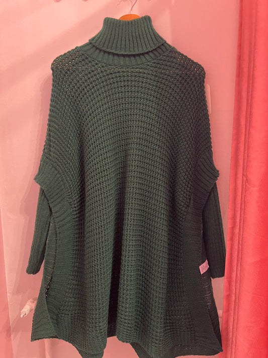Pull Oversize vert sapin