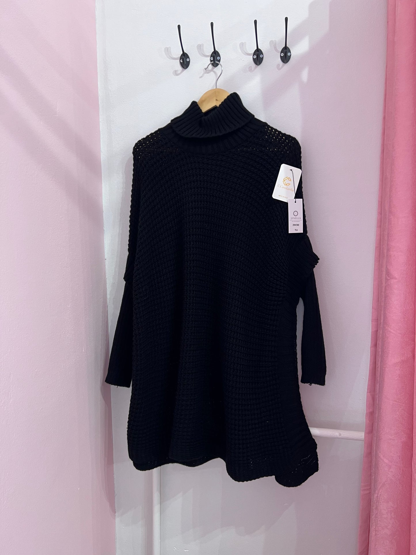 Pull oversize noir