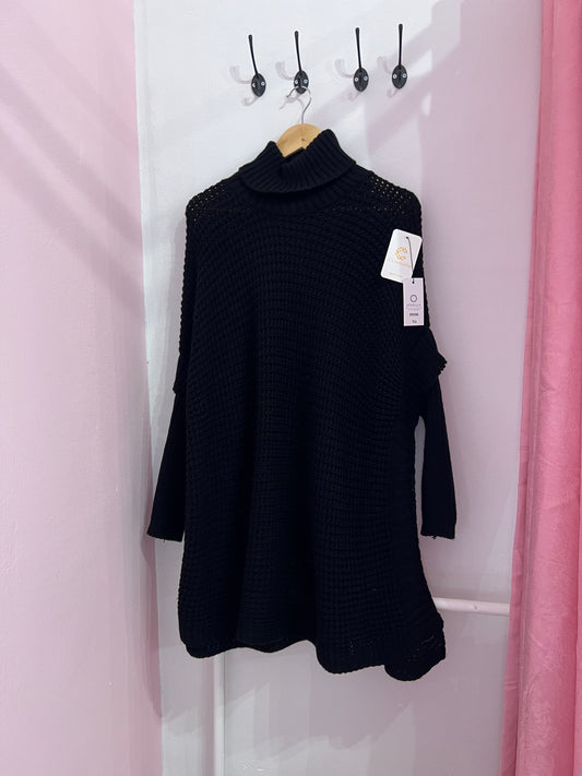 Pull oversize noir