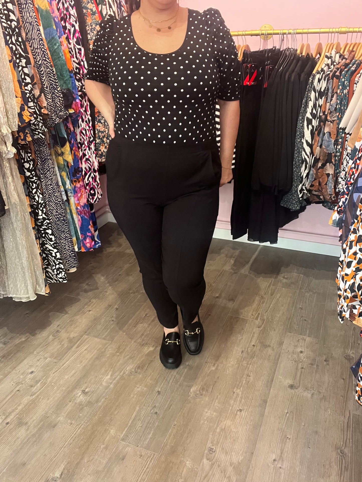 Pantalon noir stretch