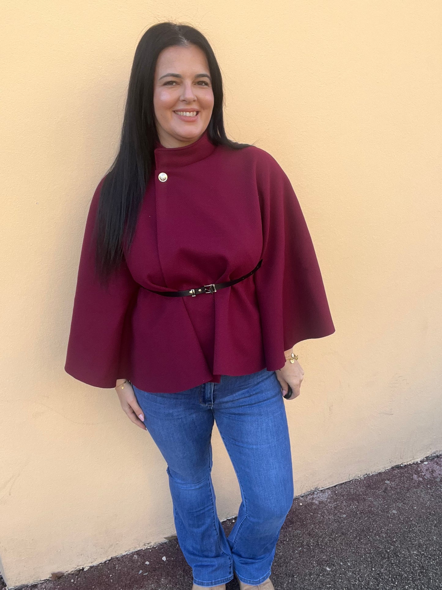 Poncho avec ceinture