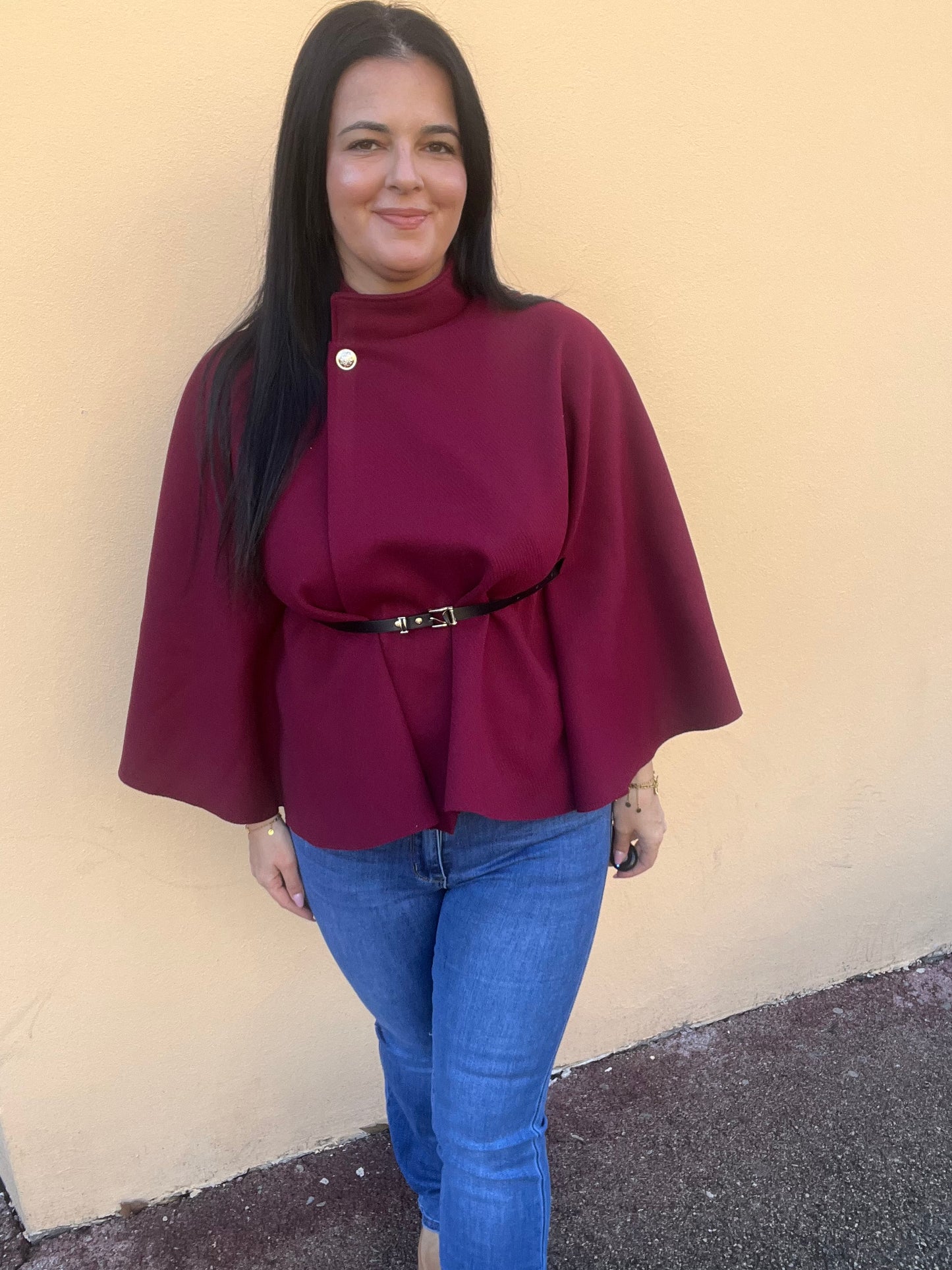 Poncho avec ceinture