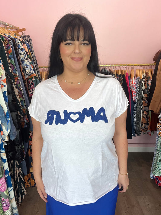 Tee Shirt Amour Bleu