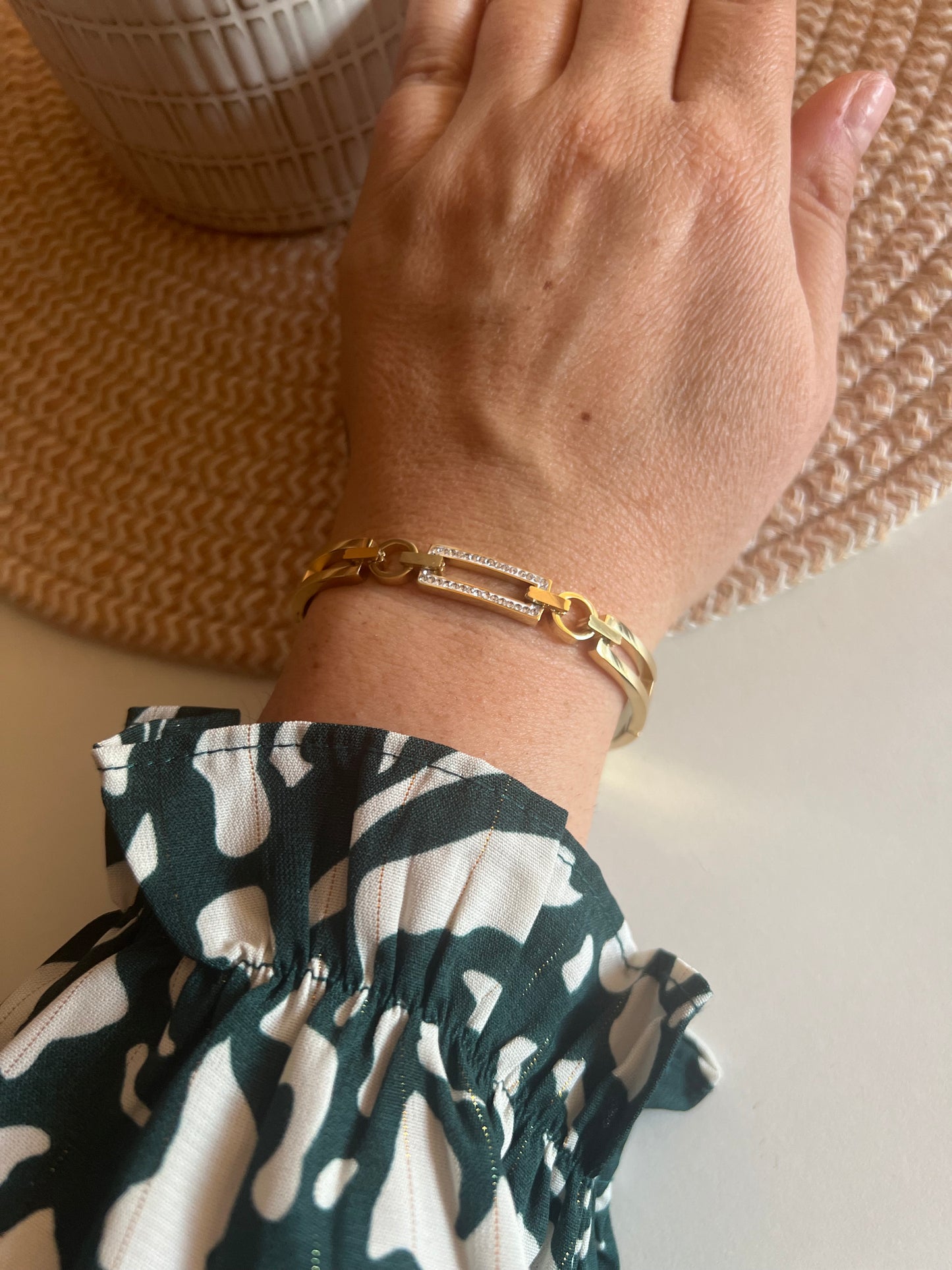 Jonc bracelet Flora