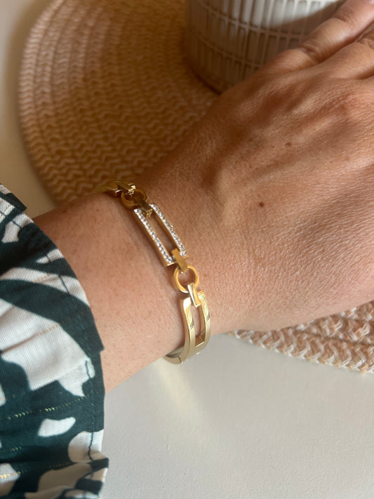 Jonc bracelet Flora