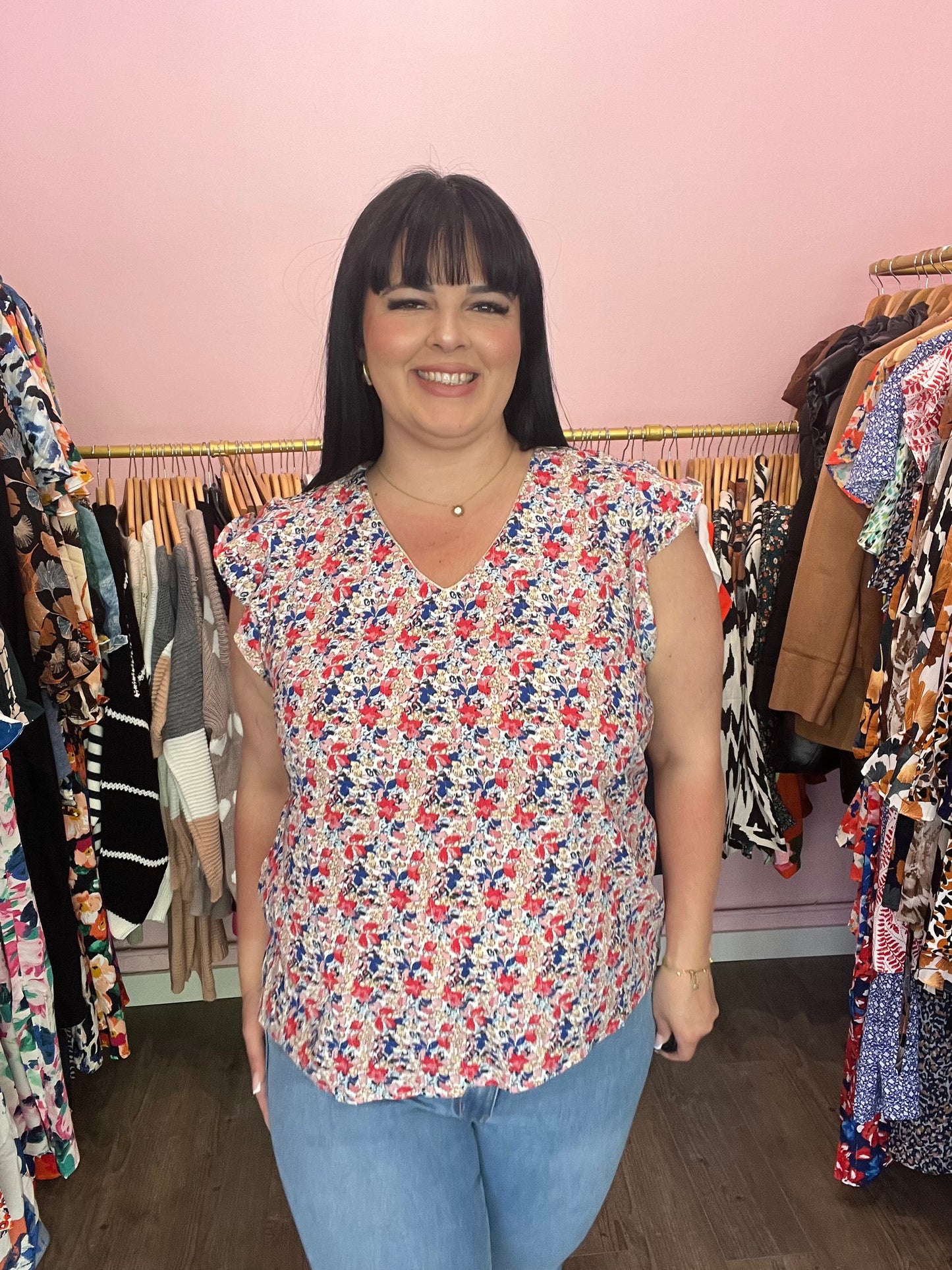 Blouse fleurie