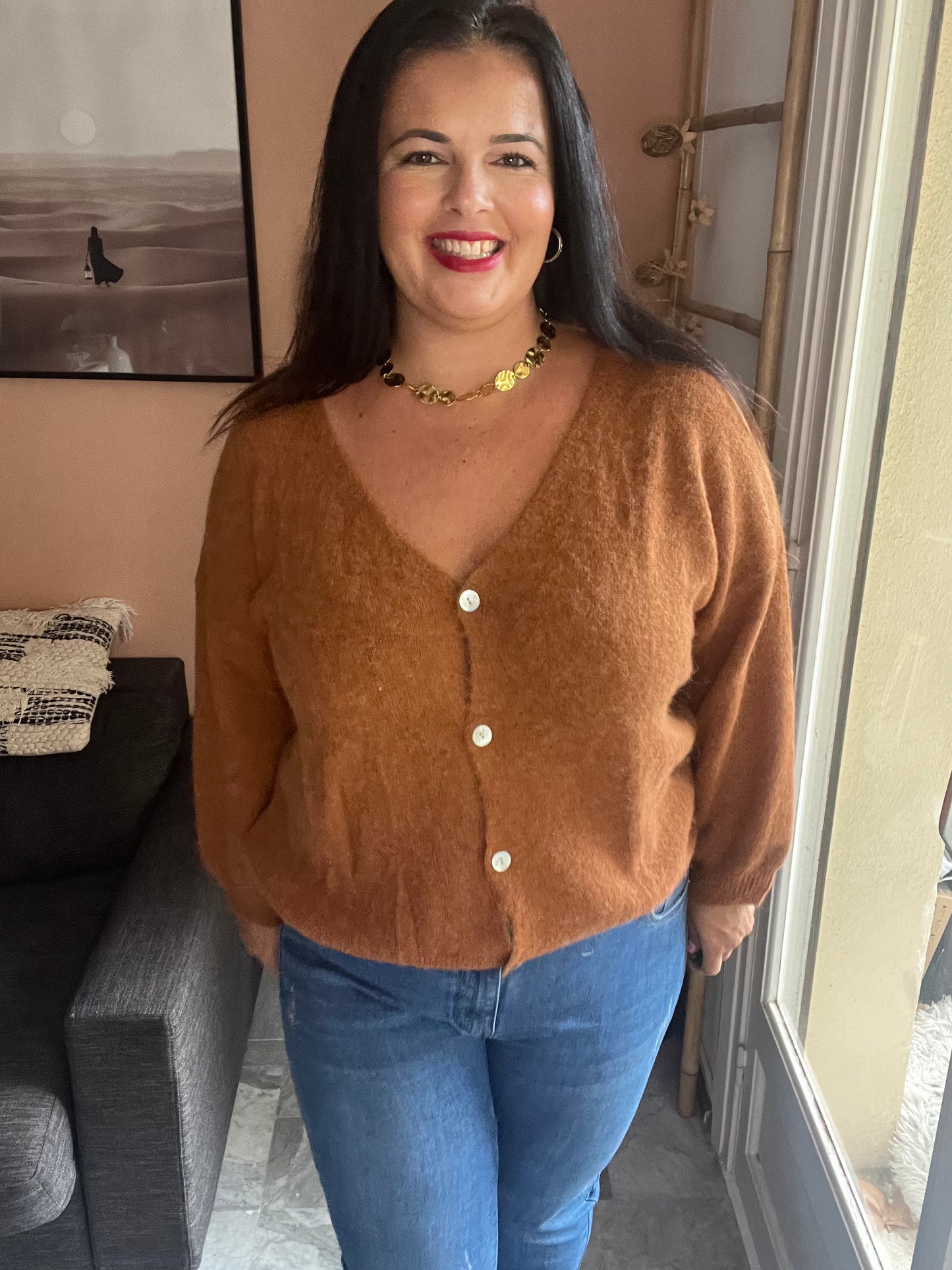 Gilet camel