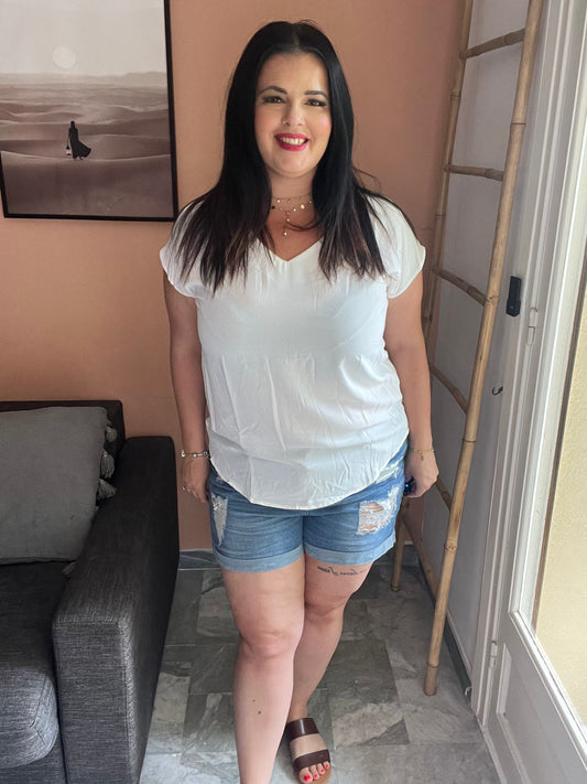 Blouse blanche femme