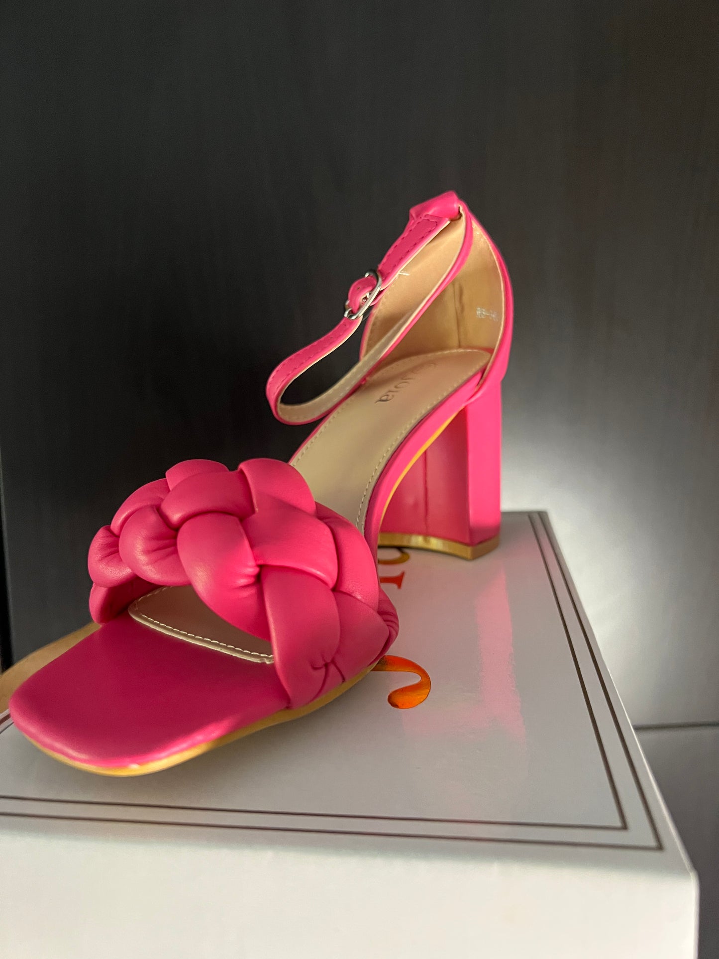 Sandales fushia talon