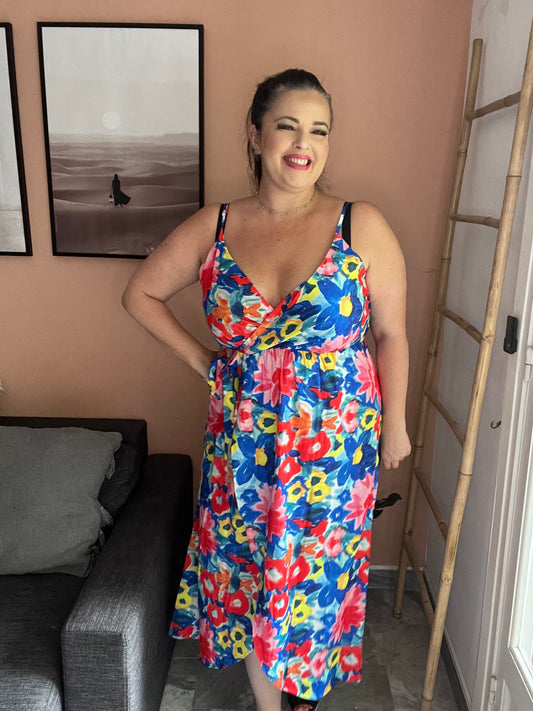 Robe Chloé multicolore