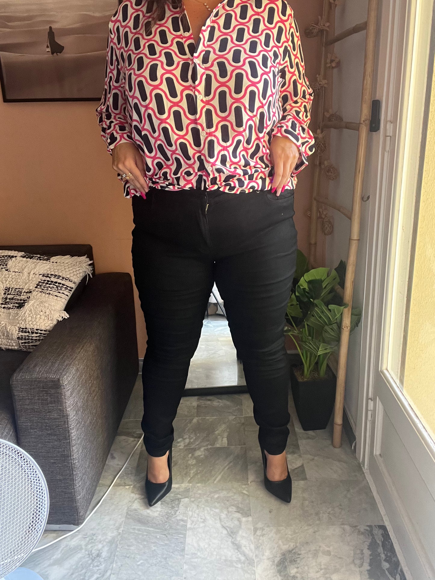 Jean noir grande taille