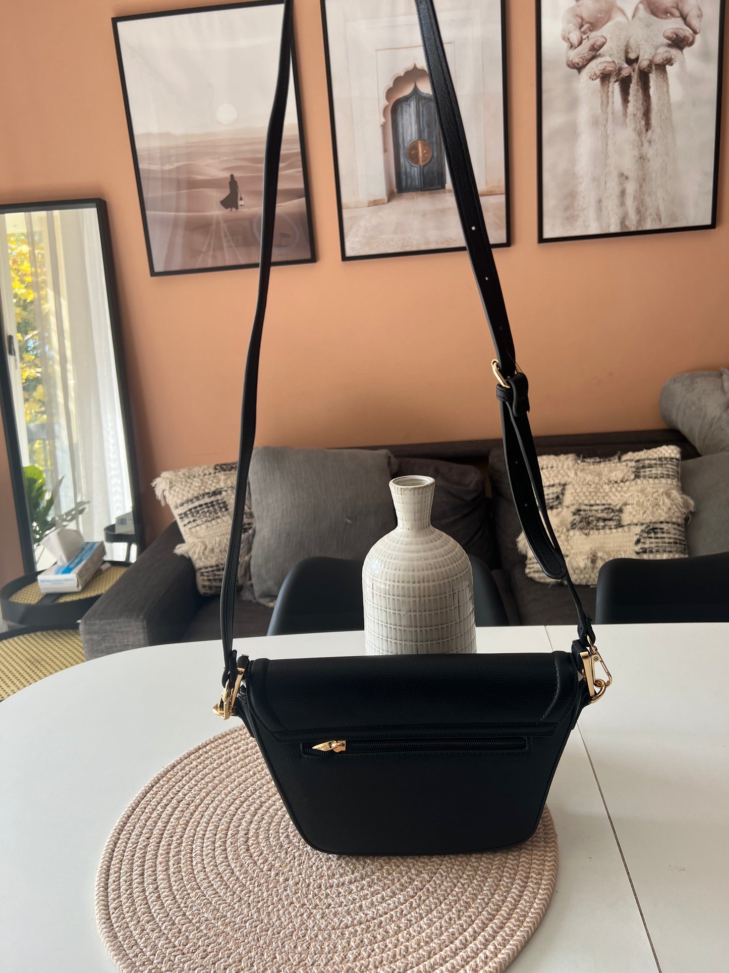 Sac baguette David Jones noir