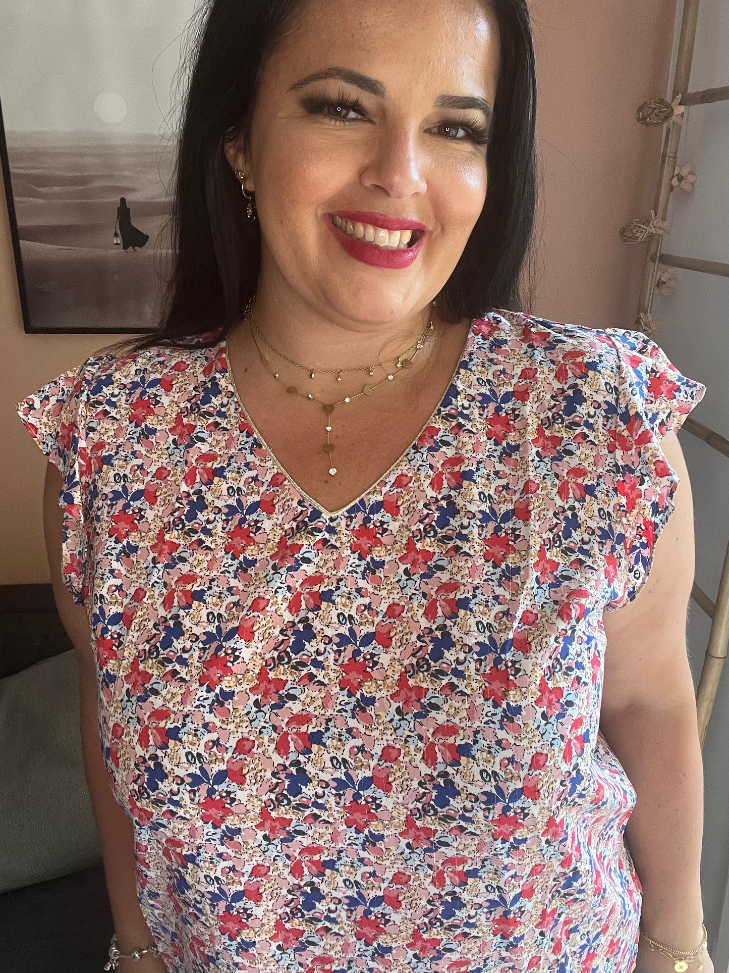 Blouse fleurie